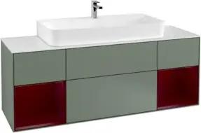 V&B Waschtischunterschrank Finion 160x60,3x50,1cm, Rg Peo m La, Oli. m Lac