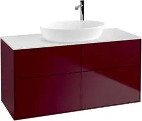 V&B Waschtischunterschrank Wandbeleuchtung Finion 120x60,3cm, Abd.-Pl. wh. m, Peony Matt