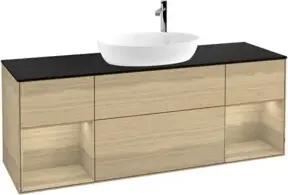 V&B Waschtischunterschrank Wandbeleuchtung Finion 160cm, Pl bla m, Reg Oa ven, Oa ven