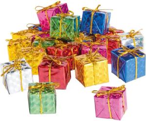 VBS Streudeko Geschenkpäckchen, 24 Stück