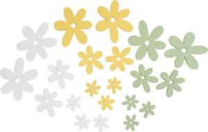 VBS Streudeko Streuteile Blumen Juna, 3.0-7.0 cm, 21 Stück