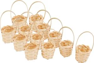 VBS XXL Aufbewahrungskorb Bambus, 12 Stück