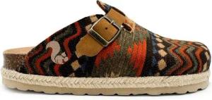 Vegane thies ® Eco Bio Yosemite Clogs aus rec. textilen Material mit Kork-Tieffussbett