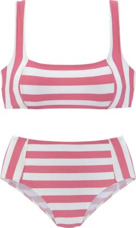 VENICE BEACH Bustier-Bikini Damen flamingo-weiß Gr.36 Cup C/D