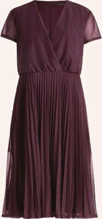 Vera Mont Cocktailkleid mit Glitzergarn und Plissee