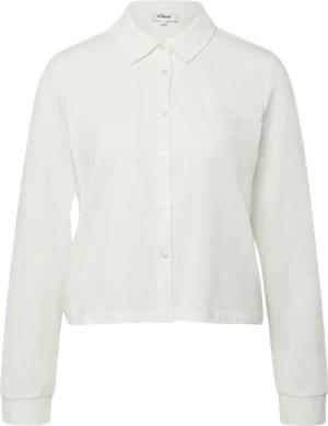 Verkürzte Jerseybluse mit Elastikbund hinten