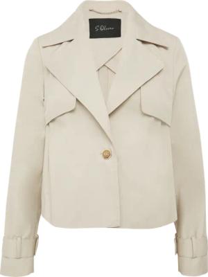 Verkürzte Relaxed-Fit-Jacke im Trench-Stil