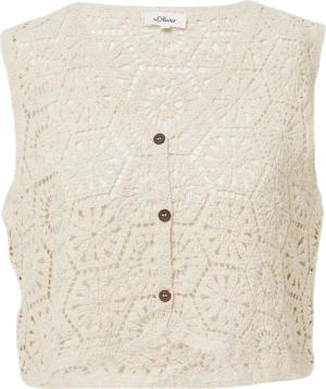 Verkürzte Weste aus Häkelspitze