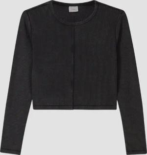 Verkürztes Longsleeve im Slim Fit mit Waschung