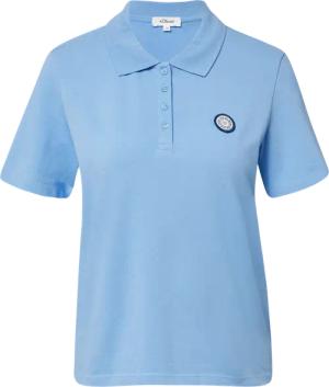 Verkürztes Pique-Poloshirt mit Patch