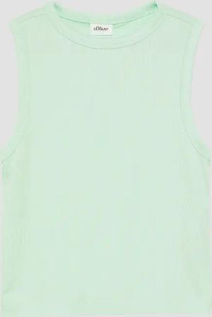 Verkürztes Slim-Fit-Top mit Rippstruktur