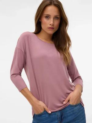 Vero Moda 3/4-Arm-Shirt "VMAVA 3/4 TOP JRS GA NOOS" Materialmix, regular fit