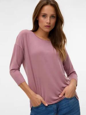 Vero Moda 3/4-Arm-Shirt VMAVA 3/4 TOP JRS GA NOOS Materialmix, regular fit