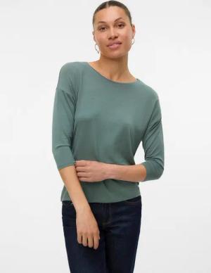 Vero Moda 3/4-Arm-Shirt VMAVA 3/4 TOP JRS GA NOOS Materialmix, regular fit