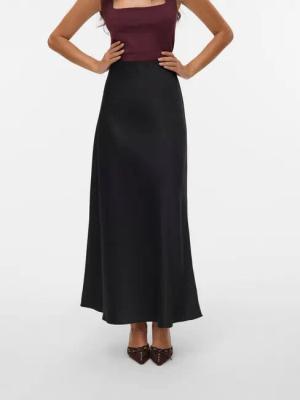Vero Moda A-Linien-Rock "VMMERLE ANKLE SKIRT WVN GA NOOS" Kunstfaser