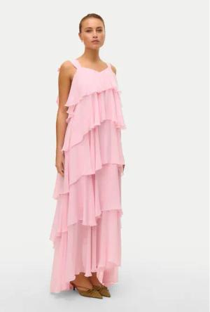 Vero Moda Abendkleid Felicia 10331377 Rosa Regular Fit