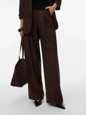 Vero Moda Anzughose "VMHAILEY HW WIDE PLEAT PANT NOOS" Hose mit weitem Beinschnitt, High Waist Bund