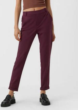 Vero Moda Anzughose VMMAYA MR LOOSE SOLID PANT NOOS knöchelfreie Form mit Saumaufschlag