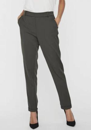 Vero Moda Anzughose VMMAYA MR LOOSE SOLID PANT NOOS knöchelfreie Form mit Saumaufschlag