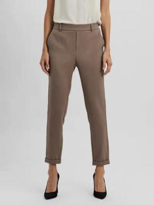Vero Moda Anzughose VMMAYA MR LOOSE SOLID PANT NOOS knöchelfreie Form mit Saumaufschlag
