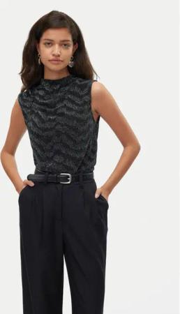 Vero Moda Bluse Lucy 10316749 Schwarz Regular Fit