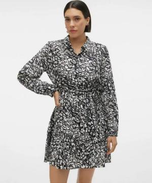 Vero Moda Blusenkleid Debby Ana (1-tlg) Drapiert/gerafft