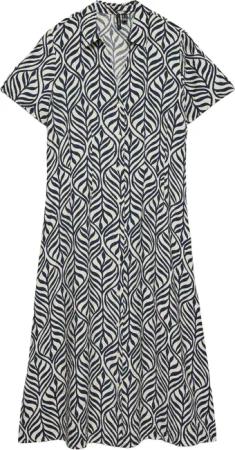 Vero Moda Blusenkleid "VMJOSIE S/S CALF SHIRT DRESS WVN GA" Viskosemischung, regular fit