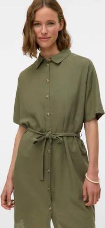 Vero Moda Blusenkleid VMTHEA SS SHORT SHIRT DRESS WVN NOOS Sommerkleid