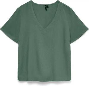 Vero Moda Blusenshirt VMMYMILO S/S V-NECK TOP WVN GA mit klassischem Schnitt