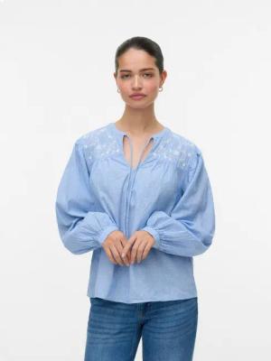 Vero Moda Blusenshirt VMNIKA LS TOP WVN GA NOOS