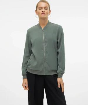 Vero Moda Bomberjacke "VMCONNY, leichte Jacke für den Übergang" seitliche Eingrifftaschen, Rippbündchen