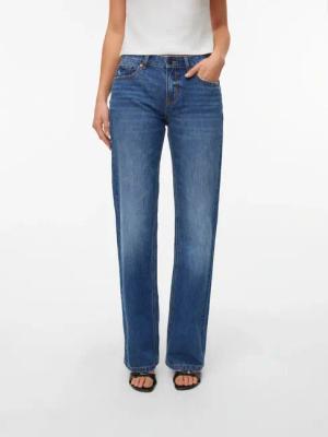 Vero Moda Bootcut-Jeans "VMASTA LR BOOTCUT JEANS LI3177 NOOS" Baumwollmischung, flared fit