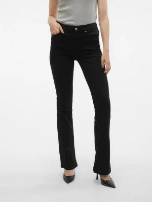 Vero Moda Bootcut-Jeans VMFLASH MR FLARED JEANS LI140 GA NOOS Baumwollmischung mit Stretch, regular waist, bootcut fit