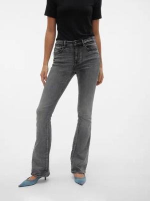 Vero Moda Bootcut-Jeans VMFLASH MR FLARED JEANS LI213 GA NOOS Baumwollmischung mit Stretch, regular waist, bootcut fit