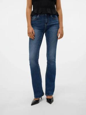 Vero Moda Bootcut-Jeans "VMFLASH MR FLARED JEANS LI3110 GA NOOS" Baumwollmischung mit Stretch, regular waist, bootcut fit