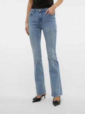 Vero Moda Bootcut-Jeans VMFLASH MR FLARED JEANS LI371 GA NOOS Baumwollmischung mit Stretch, regular waist, bootcut fit