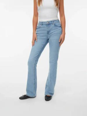 Vero Moda Bootcut-Jeans "VMFLASH MR FLARED POCKET JNS RA3043 NOOS"
