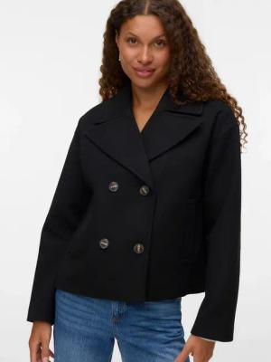 Vero Moda Cabanjacke "VMVINCELINE SHORT JACKET NOOS" mit Knopfleiste