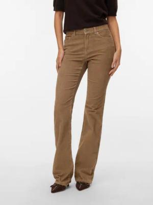 Vero Moda Cordhose "VMFLASH MR FLARED CORDUROY PANTS NOOS" Cord, regular waist, bootcut fit