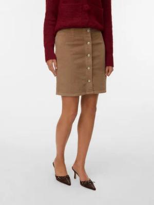 Vero Moda Cordrock VMETTA HR SHORT CORD SKATER SKIRT NOOS
