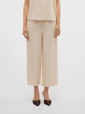 Vero Moda Culotte VMMYMILO H/W CULOTTE PANT WVN GA mit Leinen