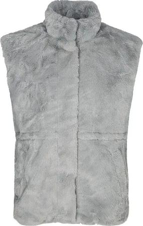 VERO MODA Gilet in Felloptik VMSONJAPOPPY grau | XS