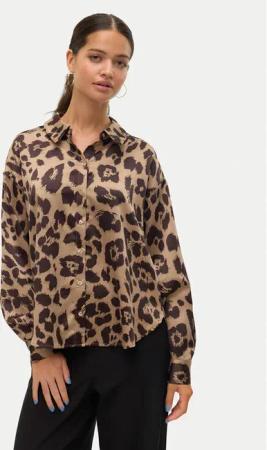 Vero Moda Hemd Merle 10316597 Braun Loose Fit