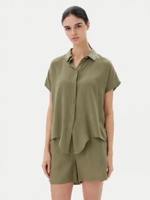 Vero Moda Hemd Thea 10333794 Grün Loose Fit