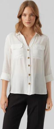 Vero Moda Hemdbluse "VMBUMPY L/S SHIRT NEW WVN GA NOOS" Viskose, regular fit