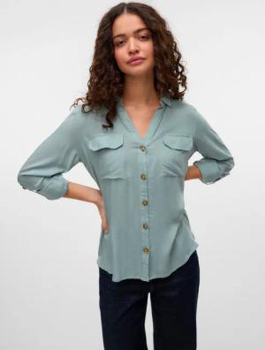 Vero Moda Hemdbluse VMBUMPY L/S SHIRT NEW WVN GA NOOS Viskose, regular fit