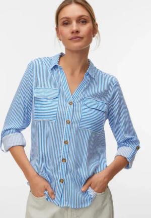 Vero Moda Hemdbluse "VMBUMPY L/S SHIRT NEW WVN GA NOOS" Viskose, regular fit
