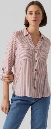 Vero Moda Hemdbluse VMBUMPY L/S SHIRT NEW WVN GA NOOS Viskose, regular fit