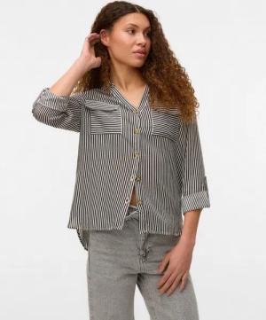 Vero Moda Hemdbluse VMBUMPY L/S SHIRT NEW WVN GA NOOS Viskose, regular fit