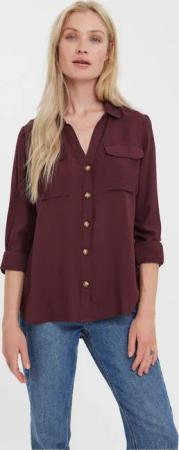 Vero Moda Hemdbluse "VMBUMPY L/S SHIRT NEW WVN GA NOOS"